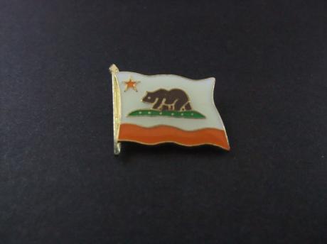 Vlag van Californië, Verenigde Staten ( Bear Flag) Californische grizzlybeer